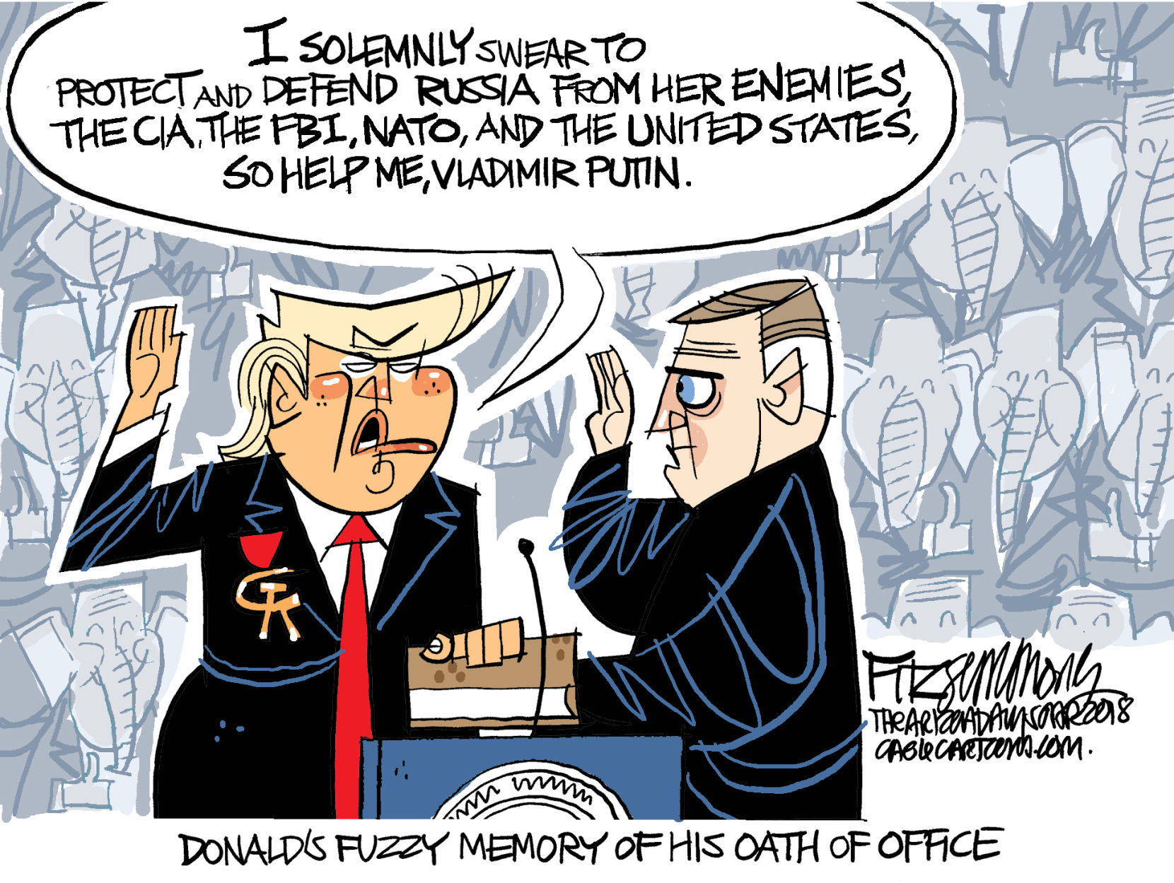 Daily Fitz Cartoon: Oath
